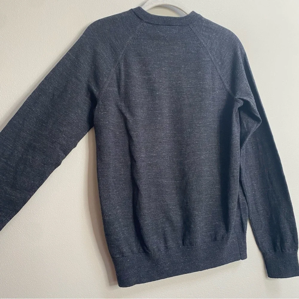 Men's Banana Republic Charcoal Grey Organic Cotton Crew-Neck Sweater Size XXS